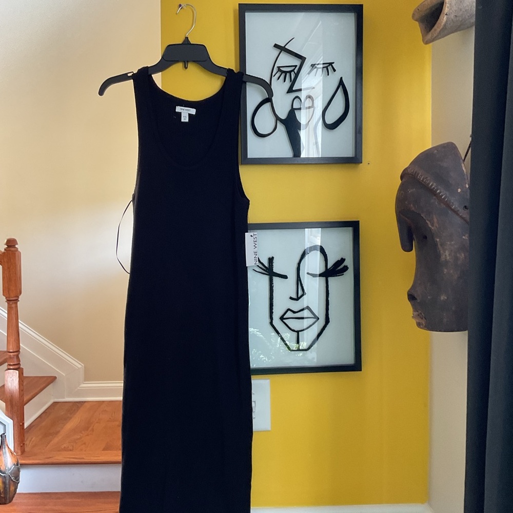 NINE West Sweater Strech Black Dress Size XXL NWT